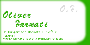 oliver harmati business card